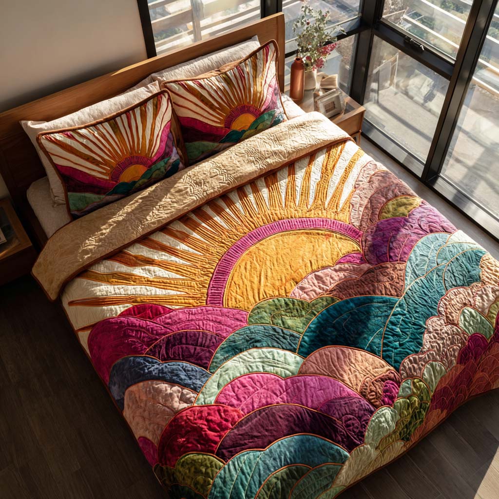 Sunny Garden Escape Bamboo Quilt Bedding Set