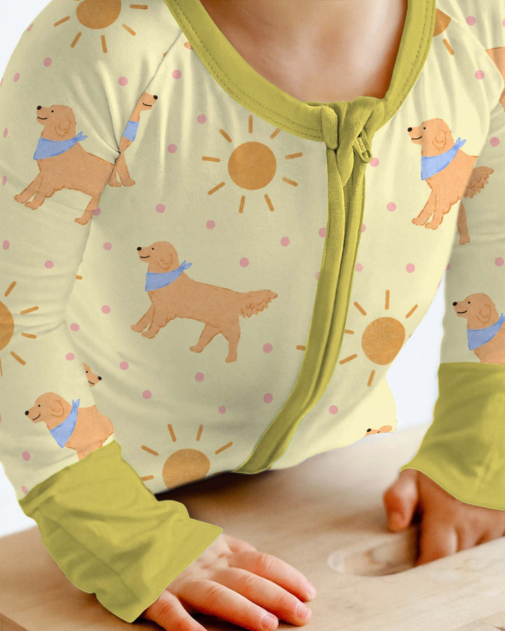 Sunny Golden Retriever Days Bamboo Convertible Zippy