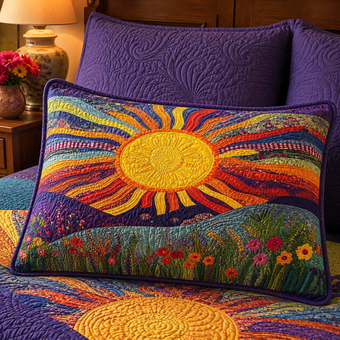 Sunset Glow Bamboo Quilt Pillow Case