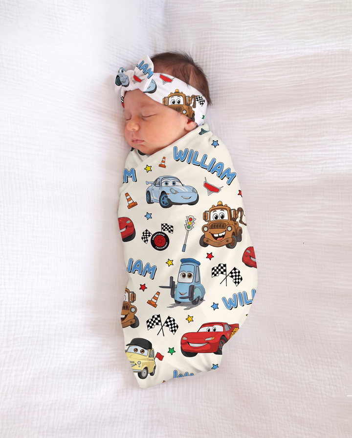 Car Movie Swaddle Blanket