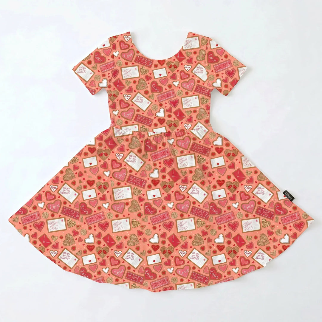 Sweetheart Mail Mix Bamboo Twirl Dress