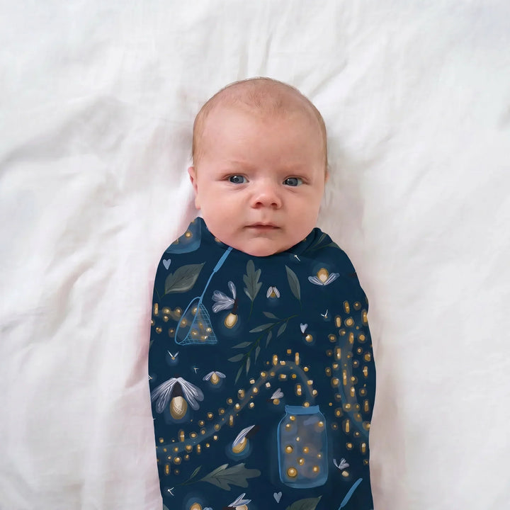 Catching Fireflies Bamboo Swaddle Blanket