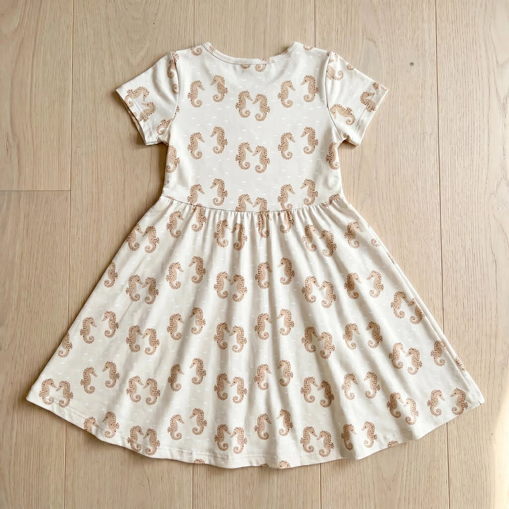 Little Seahorse Pairs Bamboo Twirl Dress
