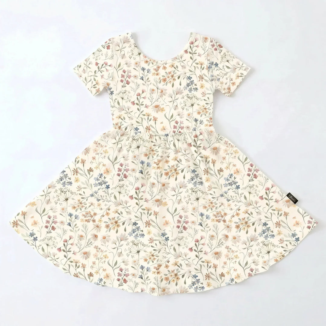 Wildflower Meadow Bliss Bamboo Twirl Dress