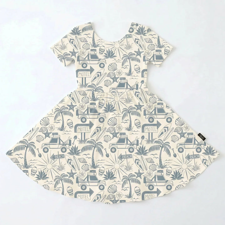 Coastal Road Trip Bamboo Twirl Dress