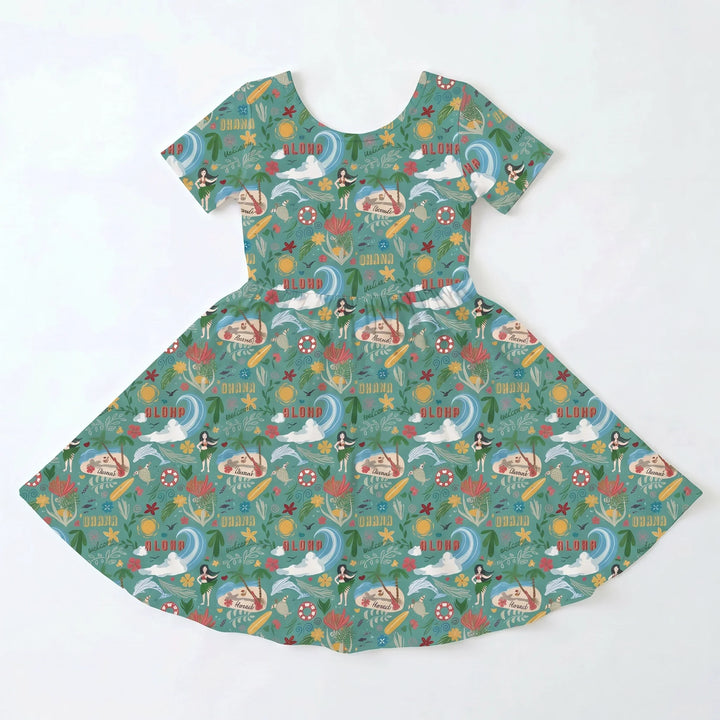 Aloha Island Escape Bamboo Twirl Dress
