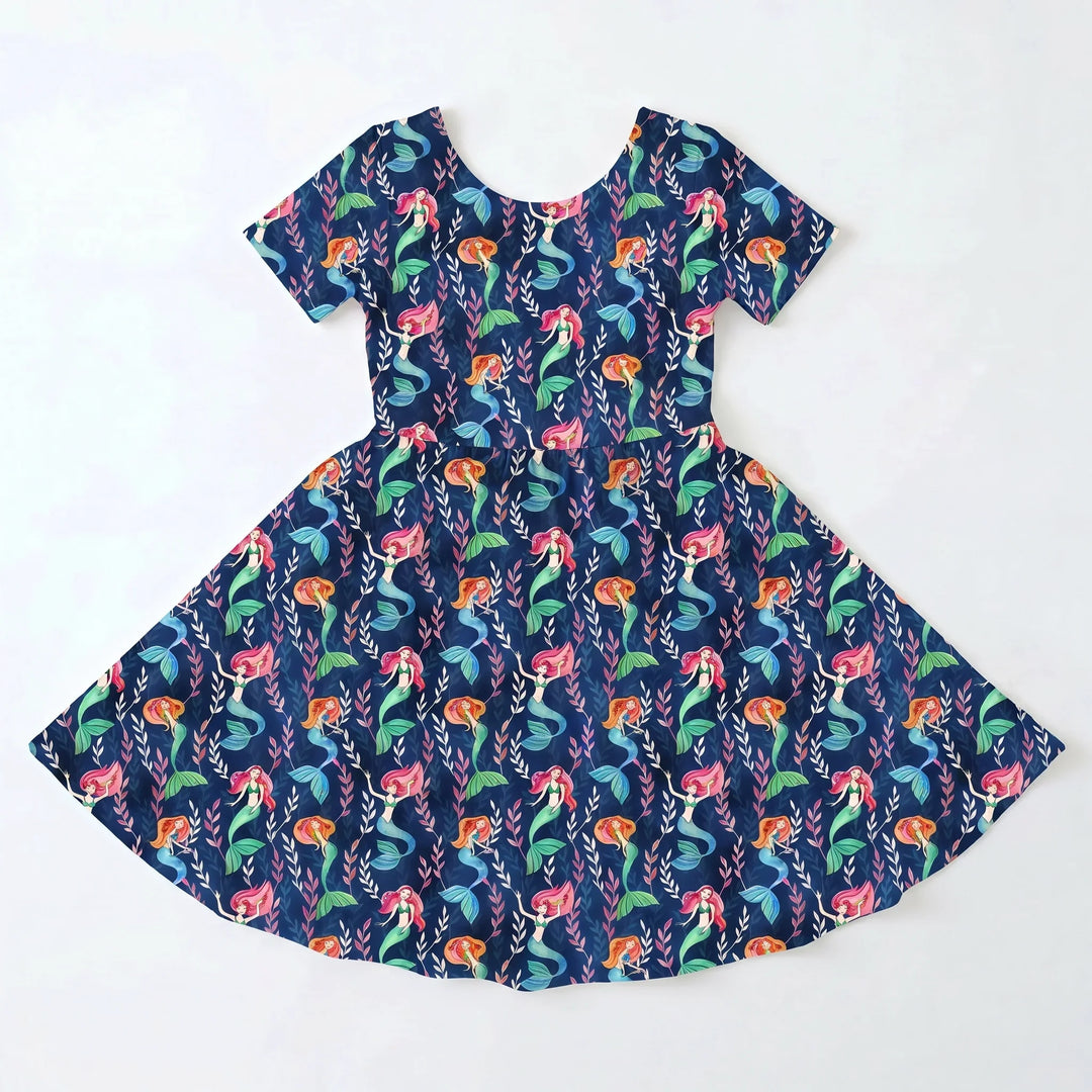 Enchanted Mermaid Reef Bamboo Twirl Dress