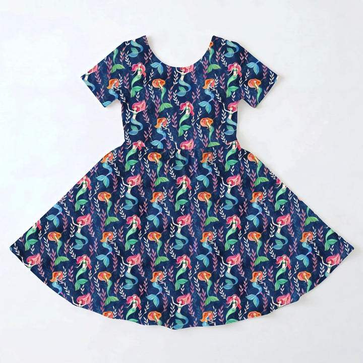 Enchanted Mermaid Reef Bamboo Twirl Dress