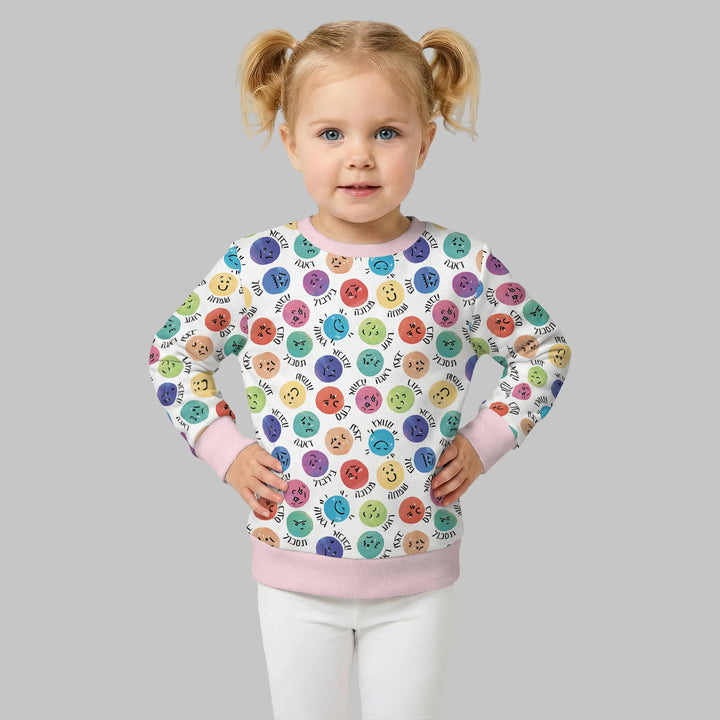 My Emotions Hebrew Bamboo Crewneck Sweatshirt