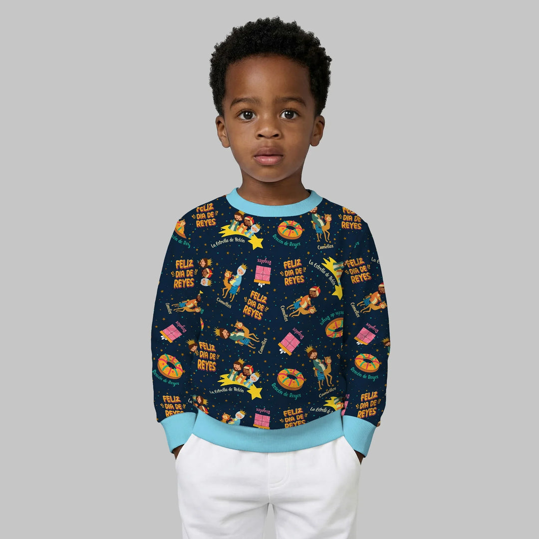 Feliz Dia de Reyes Bamboo Crewneck Sweatshirt