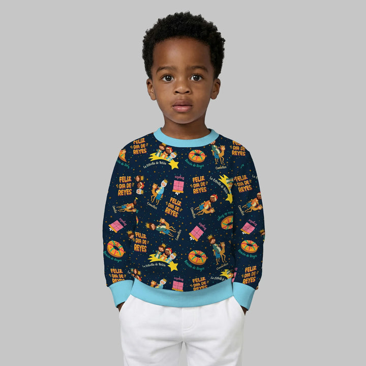 Feliz Dia de Reyes Bamboo Crewneck Sweatshirt