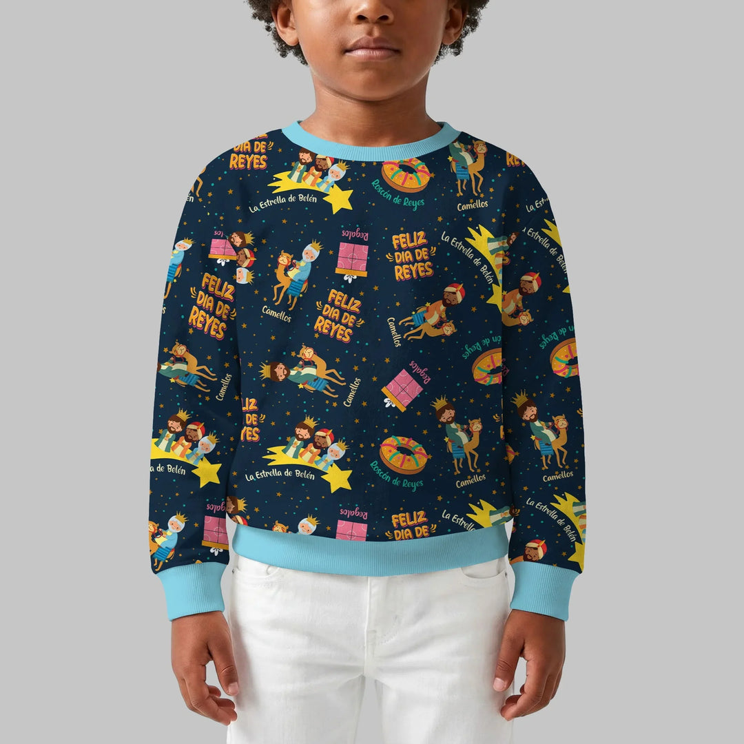 Feliz Dia de Reyes Bamboo Crewneck Sweatshirt