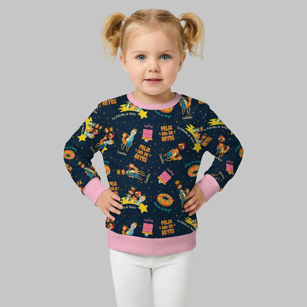 Feliz Dia de Reyes Bamboo Crewneck Sweatshirt