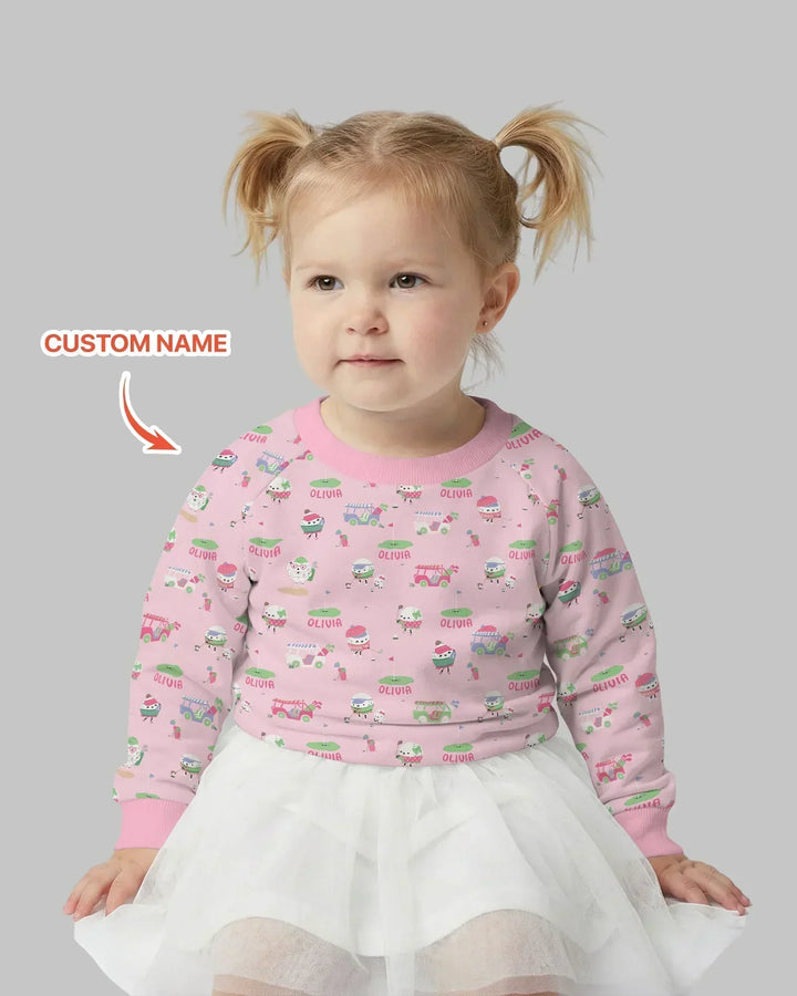Cute Golf ball Bamboo Crewneck Sweatshirt