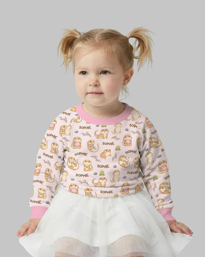 Custom Name Clueless Beardie Bamboo Crewneck Sweatshirt