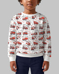 Construction Trucks Loads of Love Bamboo Crewneck Sweatshirt