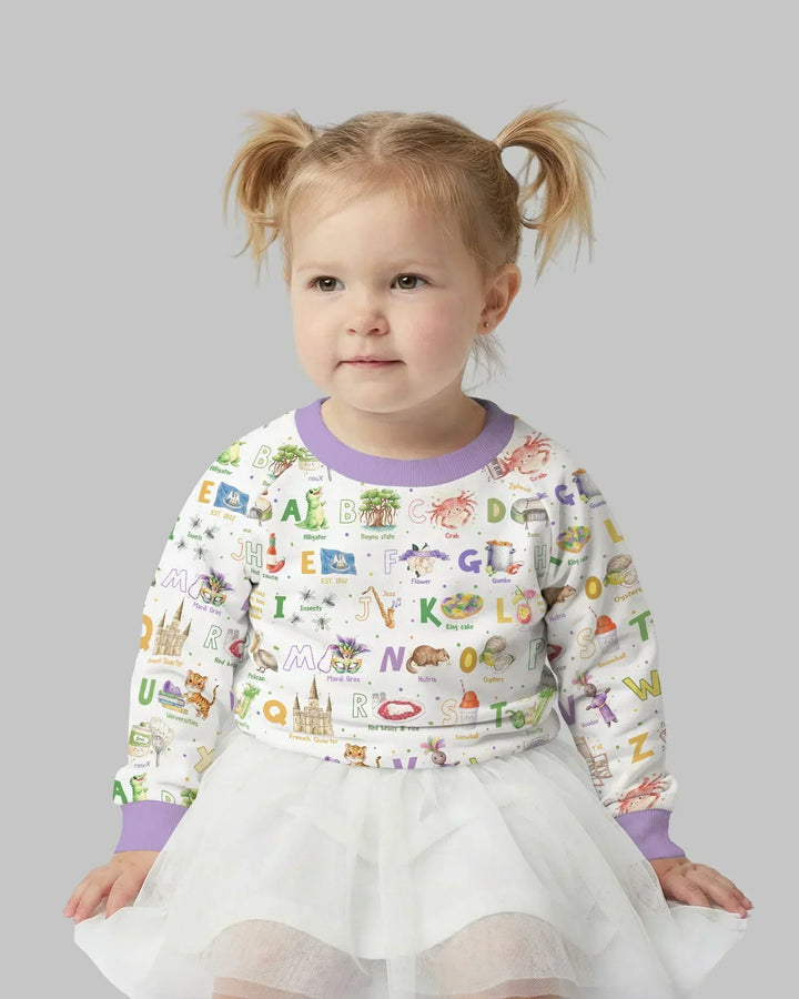 Alphabet of Lousiana Bamboo Crewneck Sweatshirt