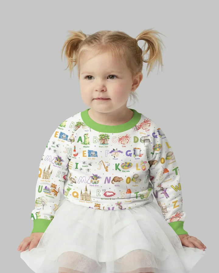 Alphabet of Lousiana Bamboo Crewneck Sweatshirt