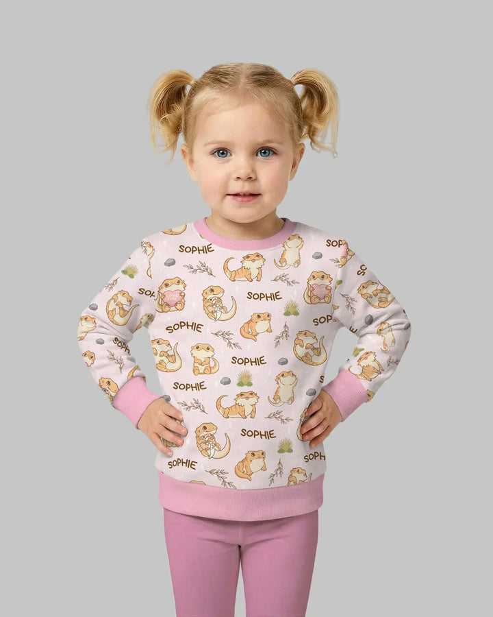 Custom Name Clueless Beardie Bamboo Crewneck Sweatshirt