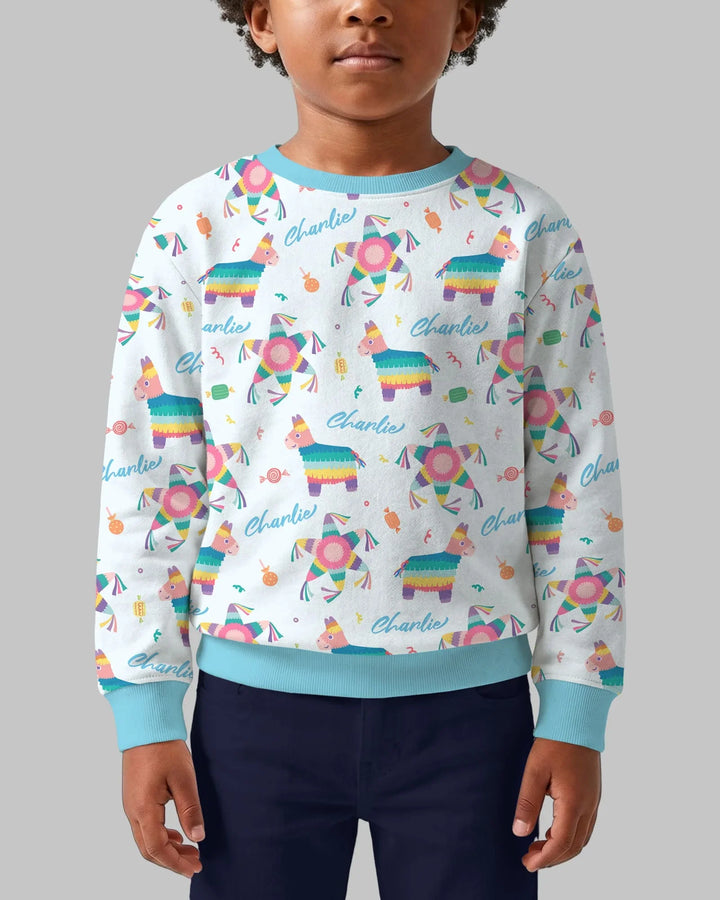 Custom Name Smash the Pinata Bamboo Crewneck Sweatshirt