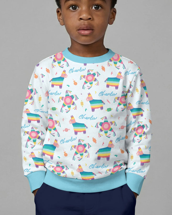 Custom Name Smash the Pinata Bamboo Crewneck Sweatshirt