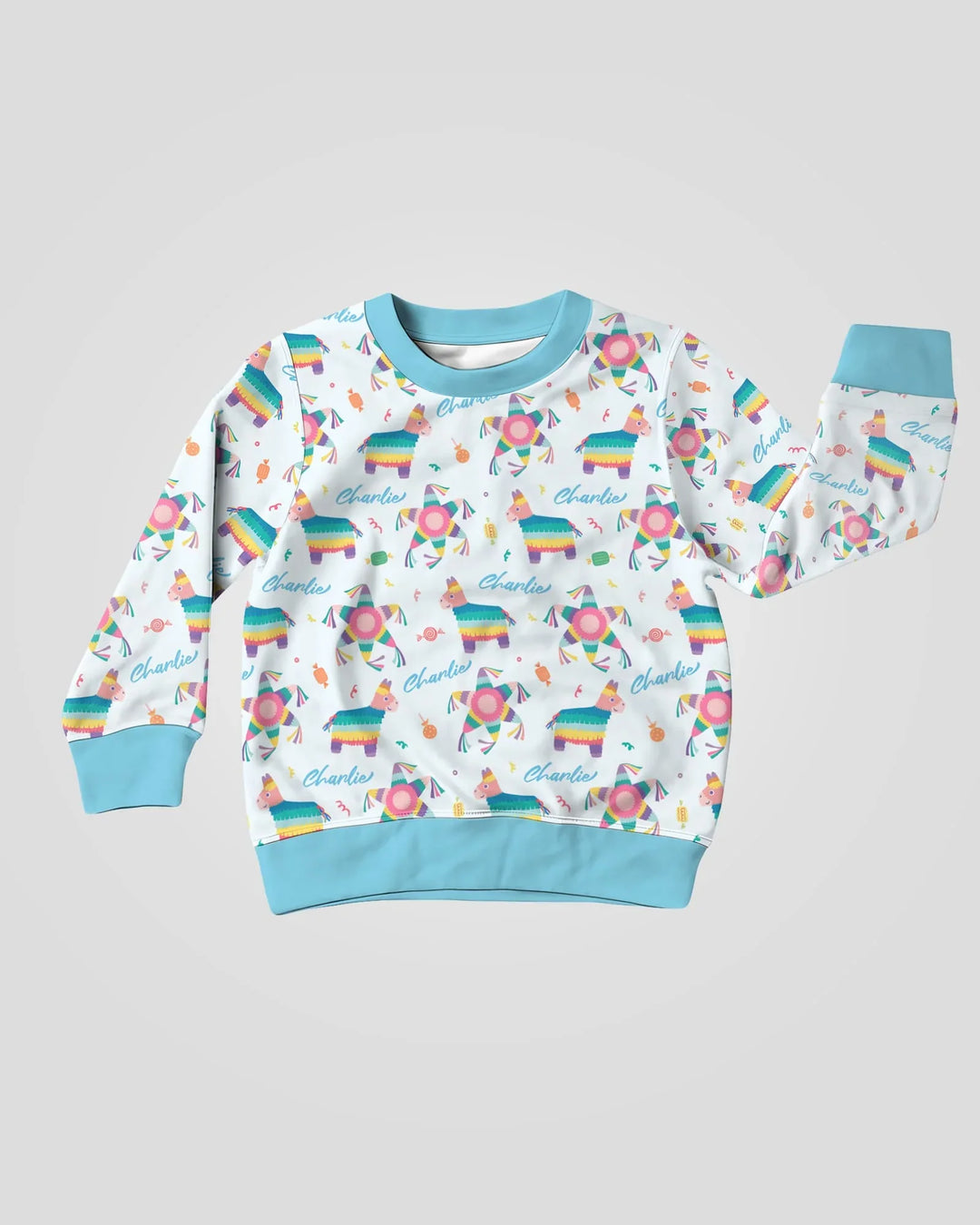Custom Name Smash the Pinata Bamboo Crewneck Sweatshirt