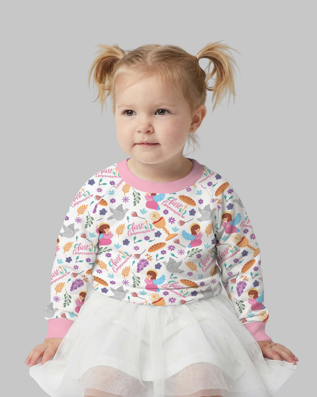 First Communion Bamboo Crewneck Sweatshirt
