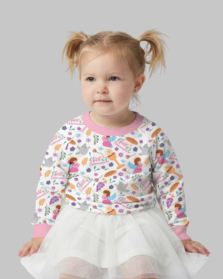 First Communion Bamboo Crewneck Sweatshirt
