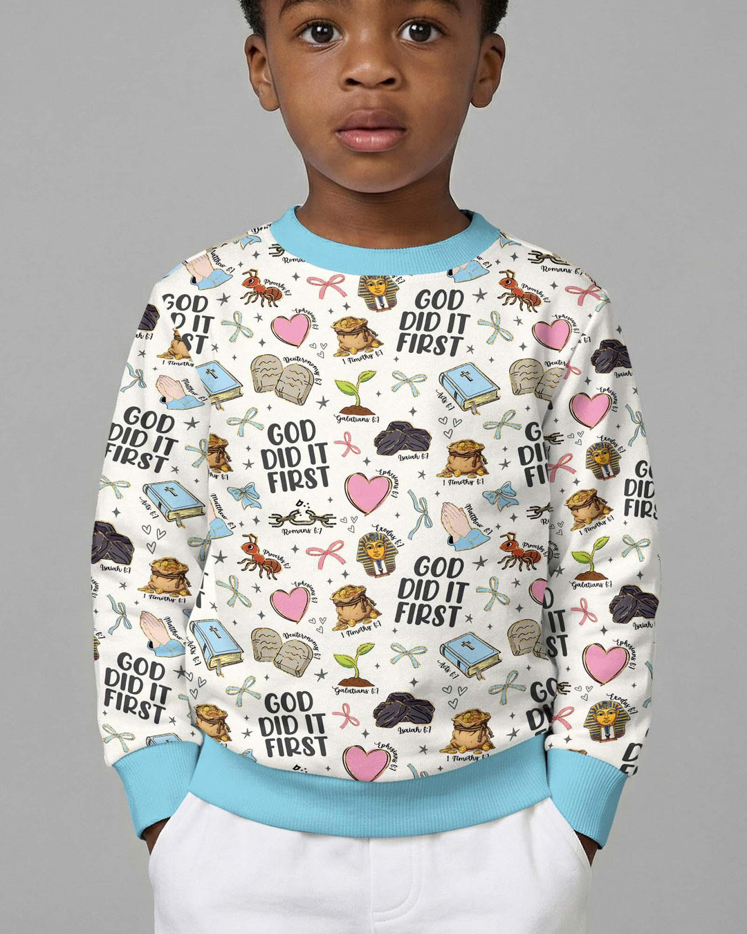 God Did It First Bamboo Crewneck Sweatshirt
