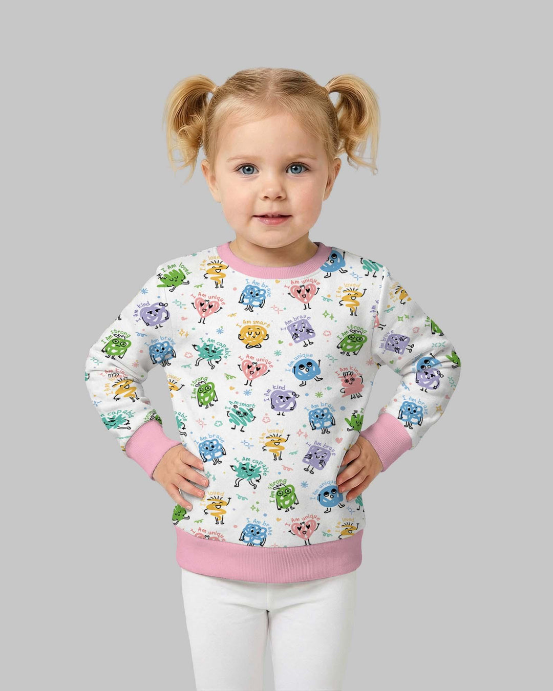 Positive Affirmations Bamboo Crewneck Sweatshirt
