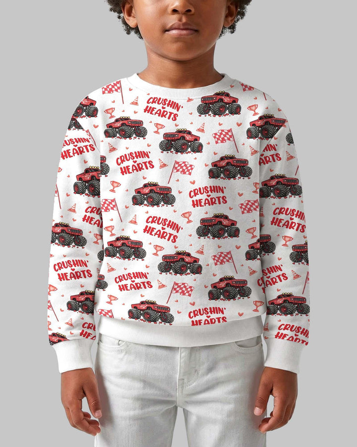 Crushin Hearts Bamboo Crewneck Sweatshirt
