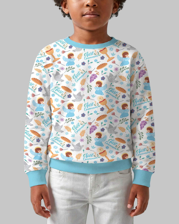 First Communion Bamboo Crewneck Sweatshirt