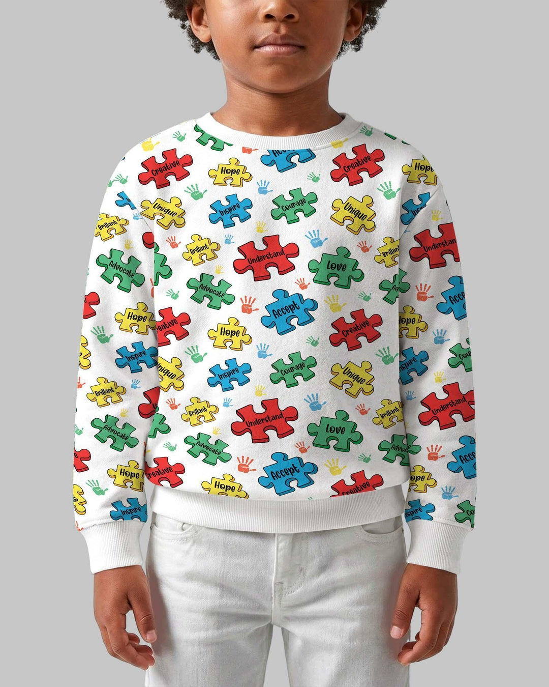 Puzzle You Are Bamboo Crewneck Sweatshirt