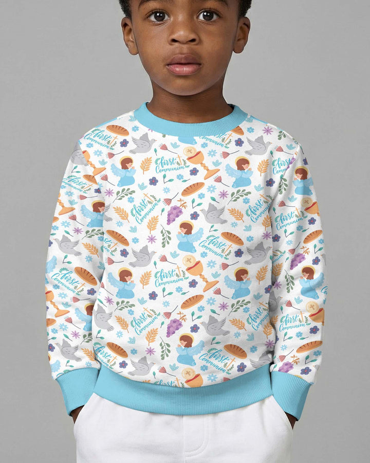 First Communion Bamboo Crewneck Sweatshirt