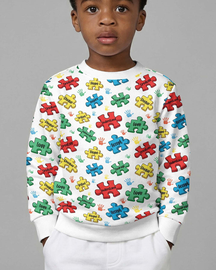 Puzzle You Are Bamboo Crewneck Sweatshirt