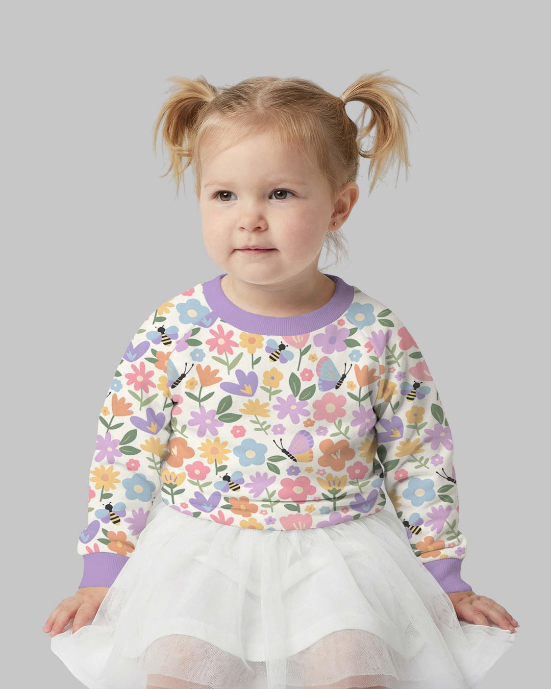 Flower Gardens Bamboo Crewneck Sweatshirt