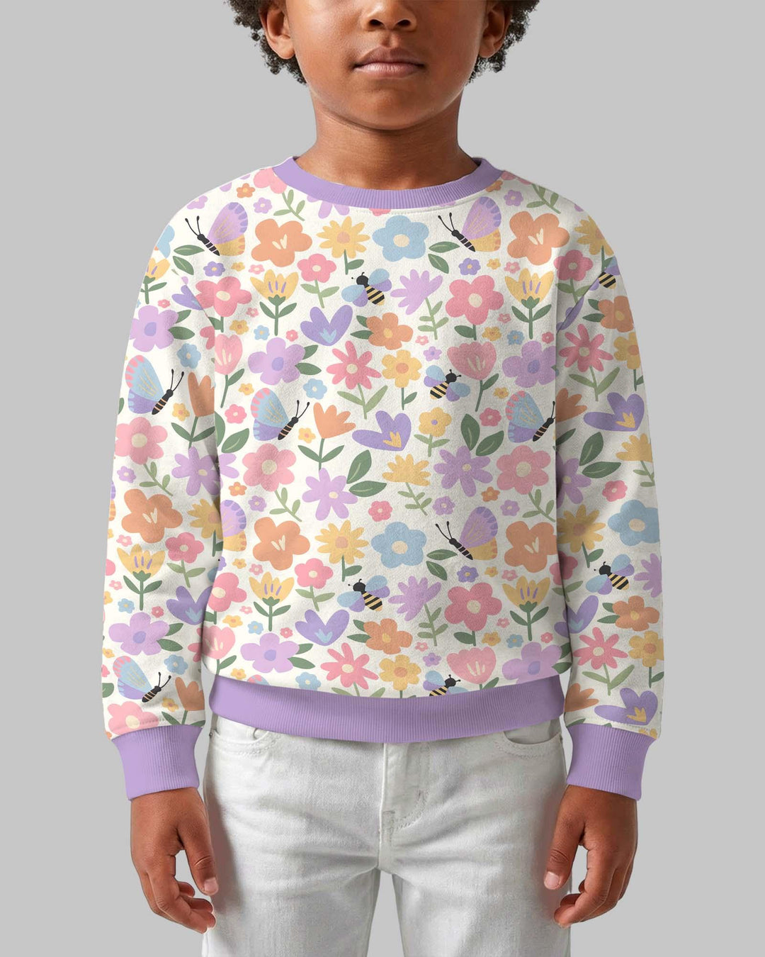 Flower Gardens Bamboo Crewneck Sweatshirt