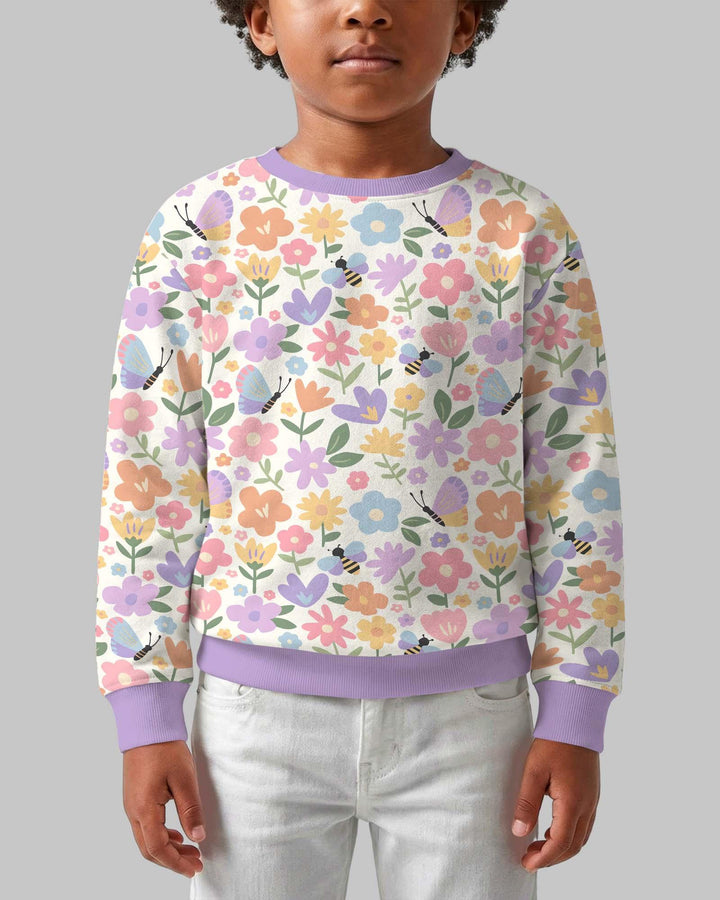 Flower Gardens Bamboo Crewneck Sweatshirt