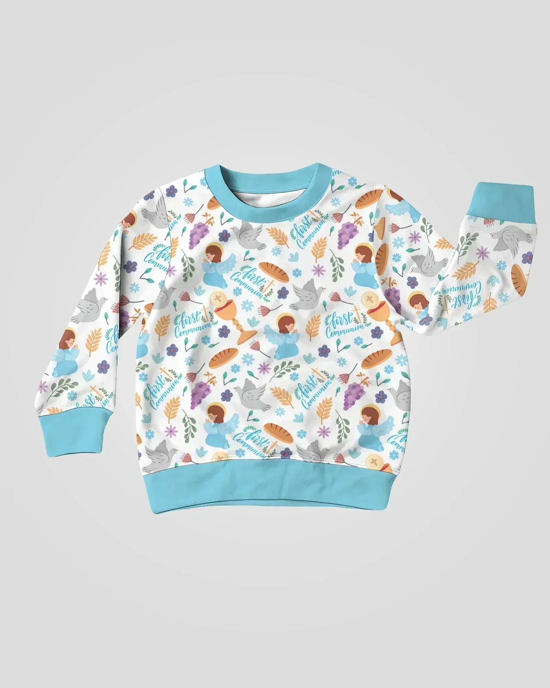 First Communion Bamboo Crewneck Sweatshirt