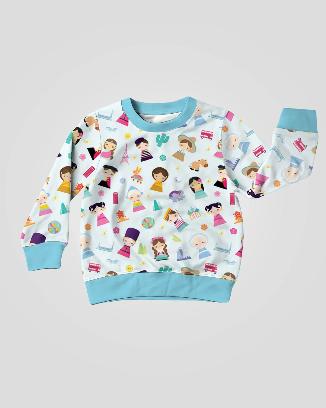 Tiny Friends Around the World Bamboo Crewneck Sweatshirt