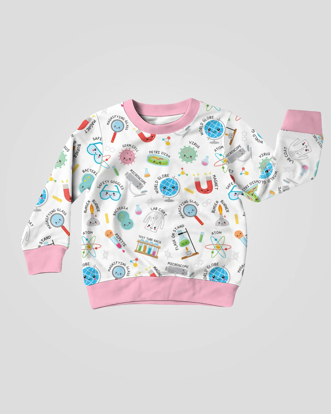 Science Fun Family Matching Bamboo Crewneck Sweatshirt