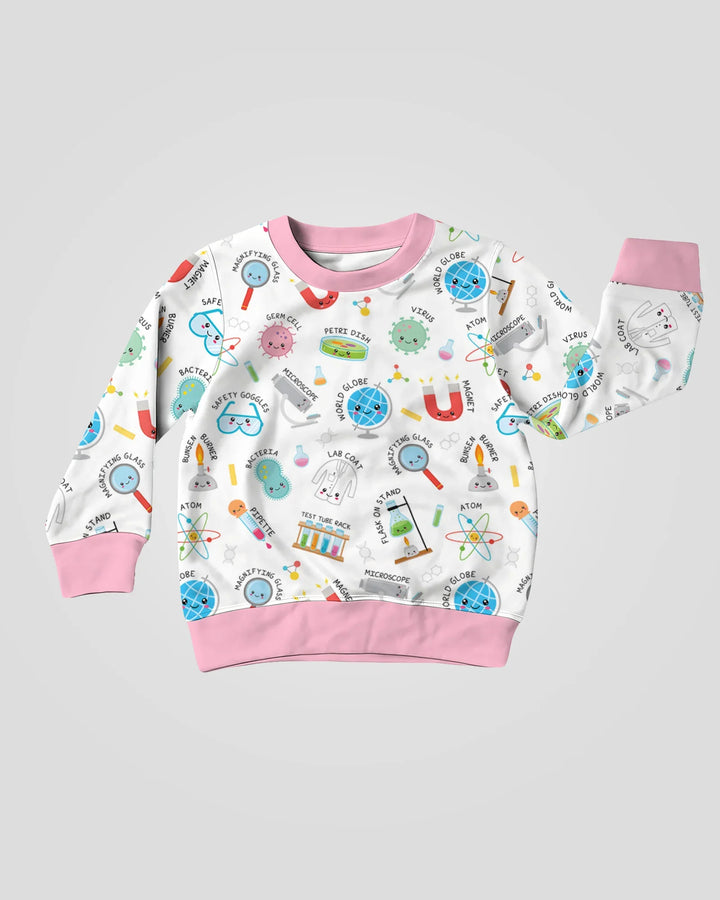 Science Fun Family Matching Bamboo Crewneck Sweatshirt
