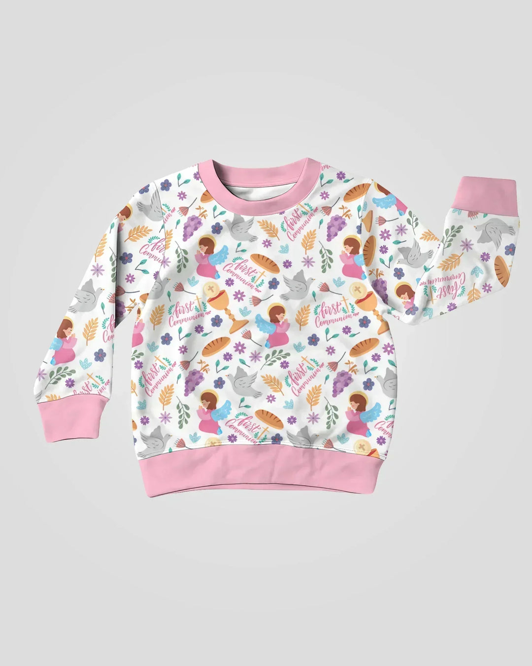 First Communion Bamboo Crewneck Sweatshirt