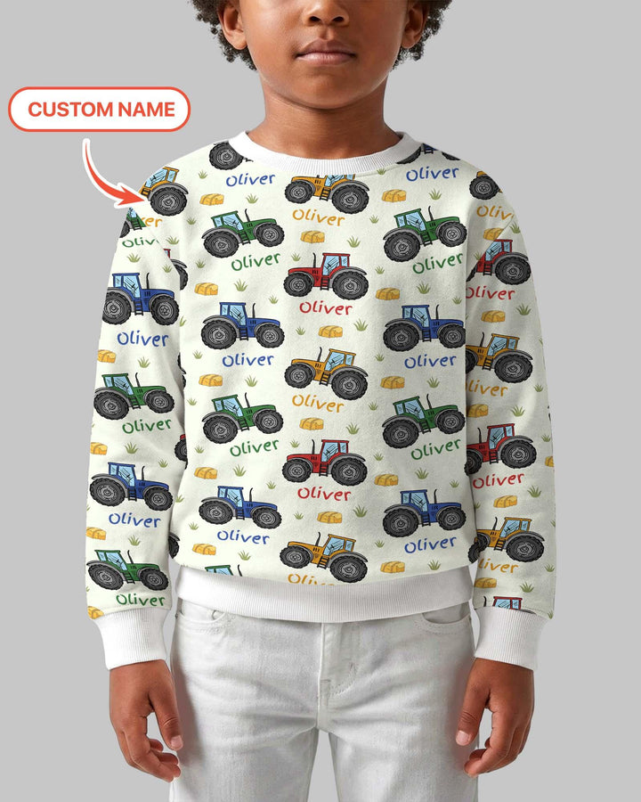 Custom Name A Little Dirt Never Hurt Bamboo Crewneck Sweatshirt