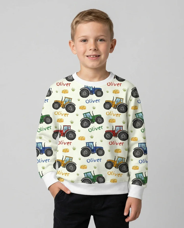 Custom Name A Little Dirt Never Hurt Bamboo Crewneck Sweatshirt