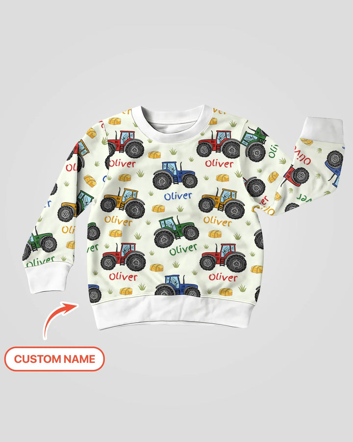 Custom Name A Little Dirt Never Hurt Bamboo Crewneck Sweatshirt
