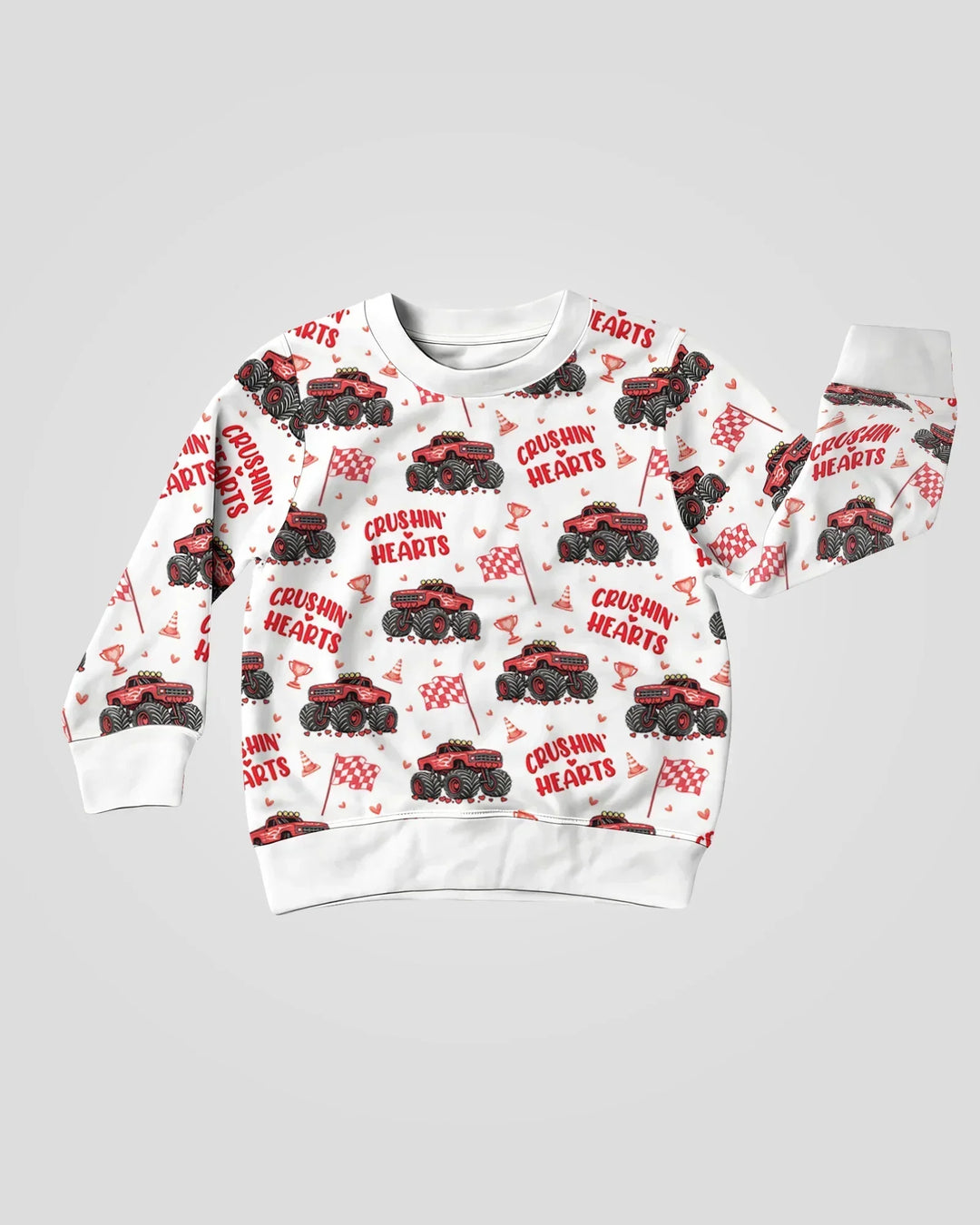 Crushin Hearts Bamboo Crewneck Sweatshirt