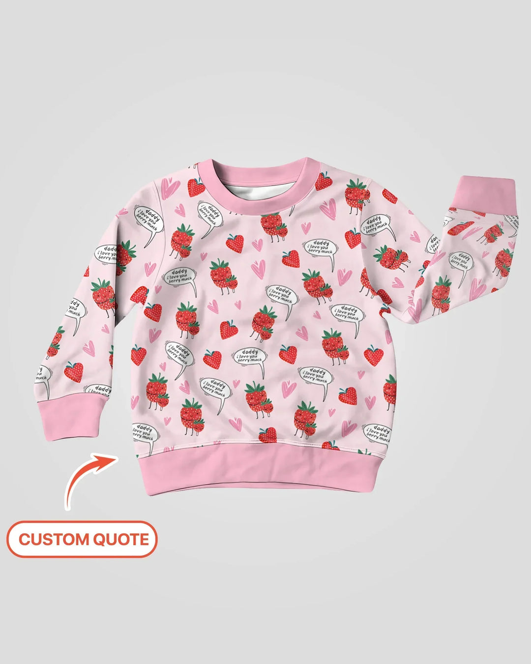 I love you berry much Bamboo Crewneck Sweatshirt