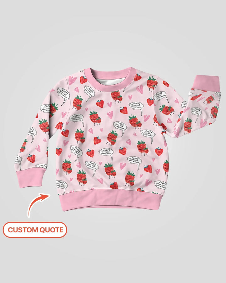 I love you berry much Bamboo Crewneck Sweatshirt