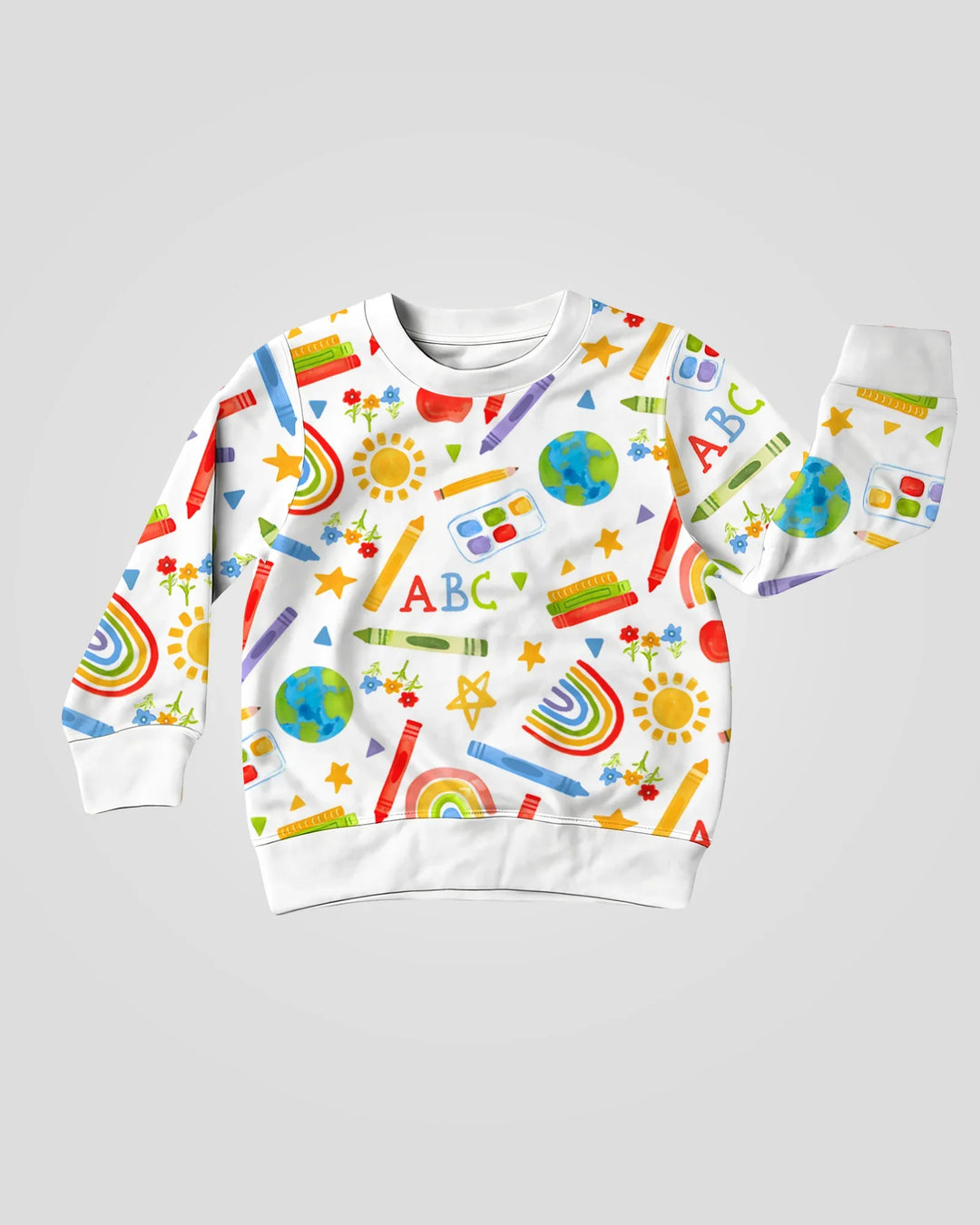 School Scribbles Bamboo Crewneck Sweatshirt